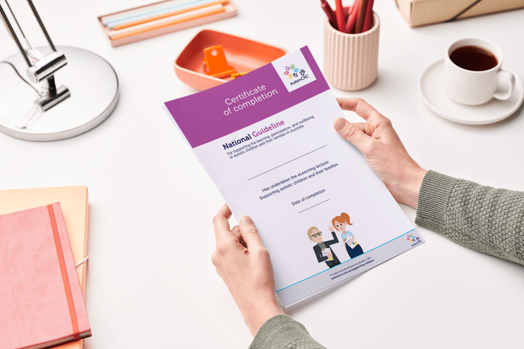 Autism CRC 12 Autism CRC eLearning certificate of completion