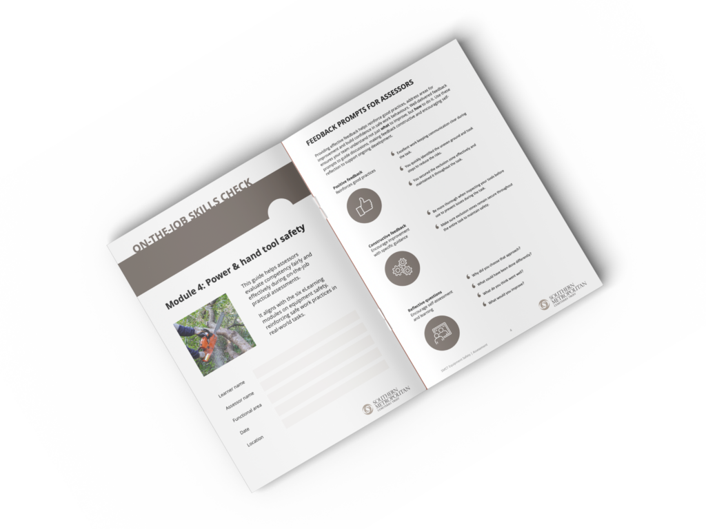 SMCT Equipment Safety 10 SMCT on-the-job assessment mock-up